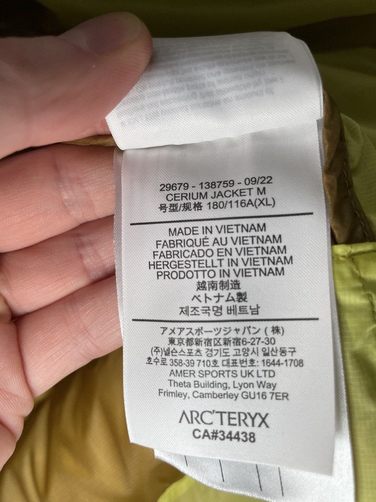 Arc'teryx ARCTERYX Cerium Yellow Oracle 850 Goose Down Nylon Jacket Size US XL / EU 56 / 4 - 13 Thumbnail