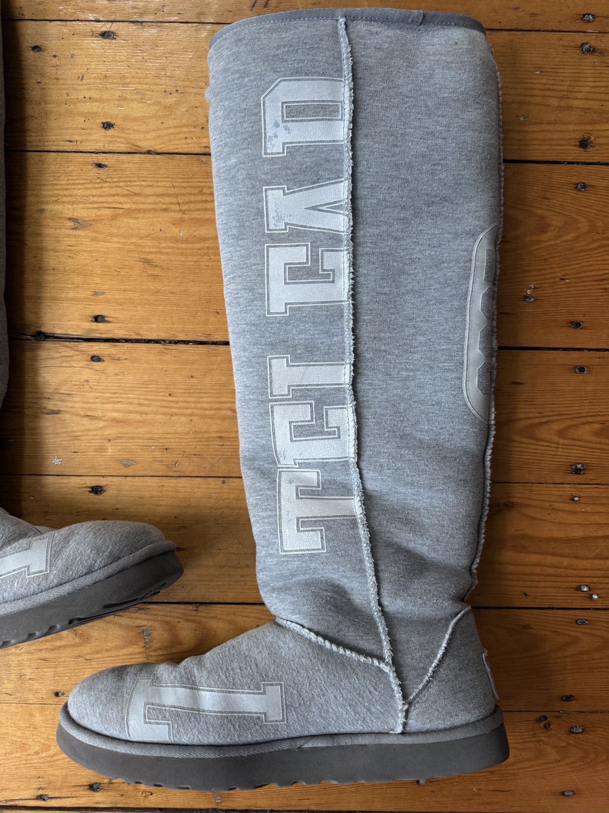 Telfar × Ugg Fleece Tall Heather Boots Size US 10.5 / EU 43-44 - 5 Thumbnail