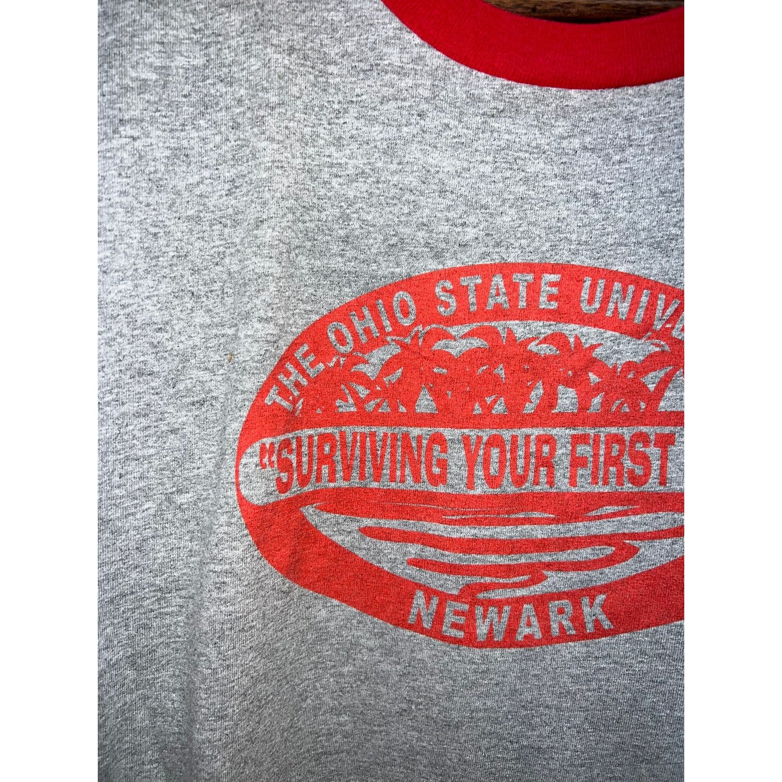 Anvil Vintage Ohio State University Shirt Newark Ringer Tee 2XL Size US XXL / EU 58 / 5 - 3 Thumbnail