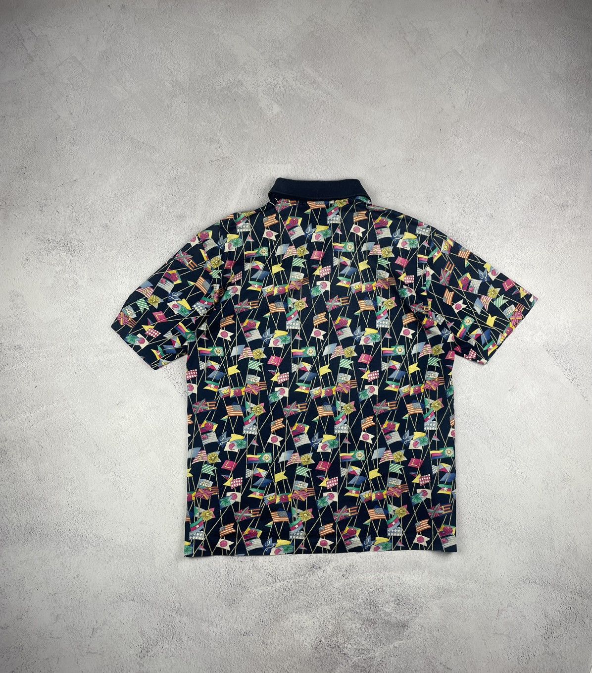 Leonard Paris Leonard Paris Homme Vintage Polo Shirt Sailing Flags Print Size US L / EU 52-54 / 3 - 8 Thumbnail