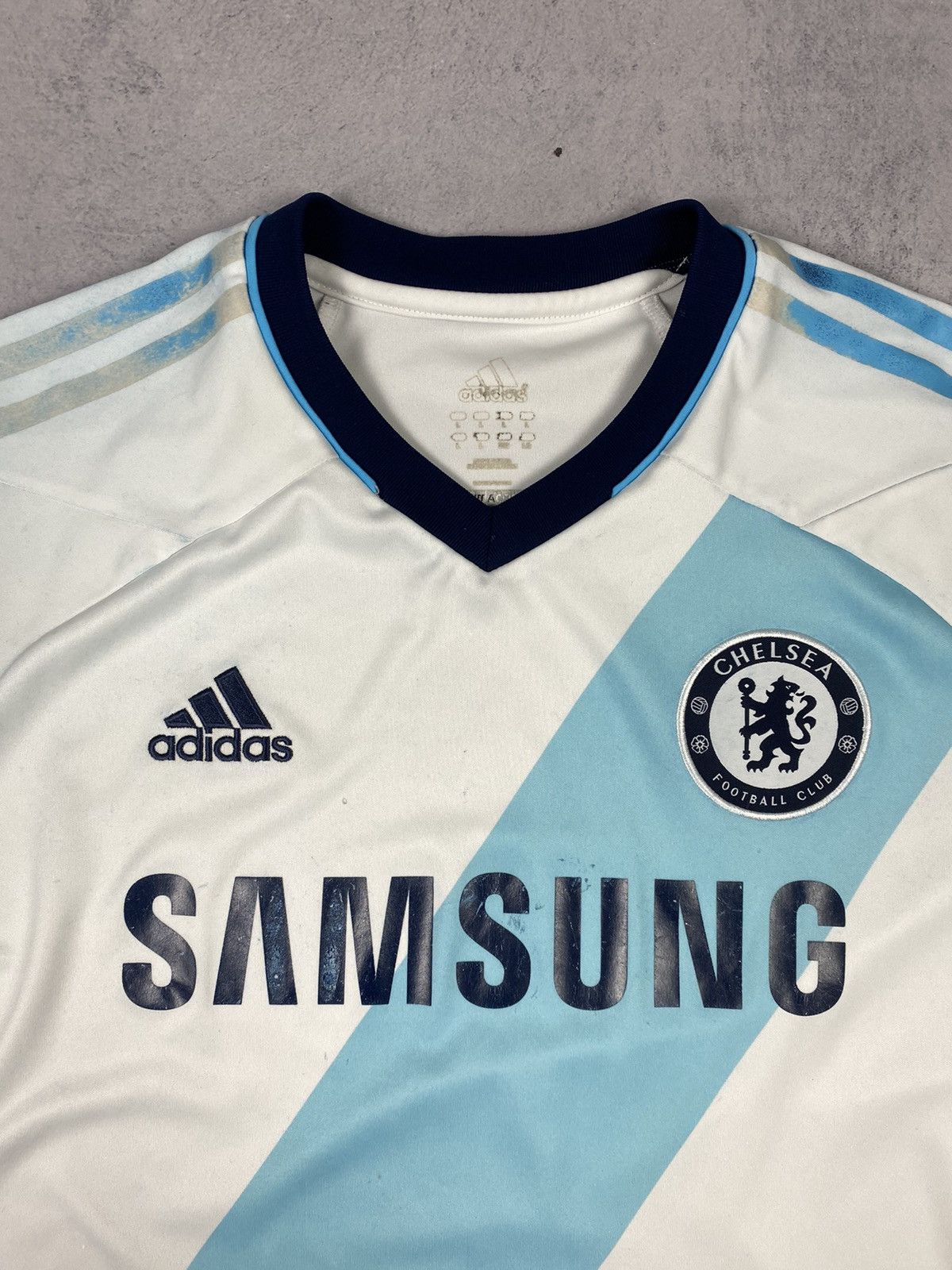 Adidas × Chelsea Soccer Adidas Chelsea 2012 2013 Samsung Away Soccer Jersey Football Size US L / EU 52-54 / 3 - 6 Thumbnail