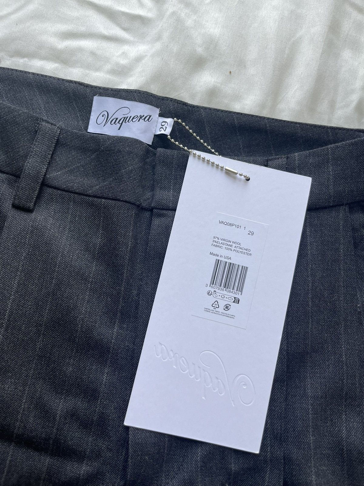 Vaquera Vaquera Dollar Print Trousers Size 29" - 5 Thumbnail