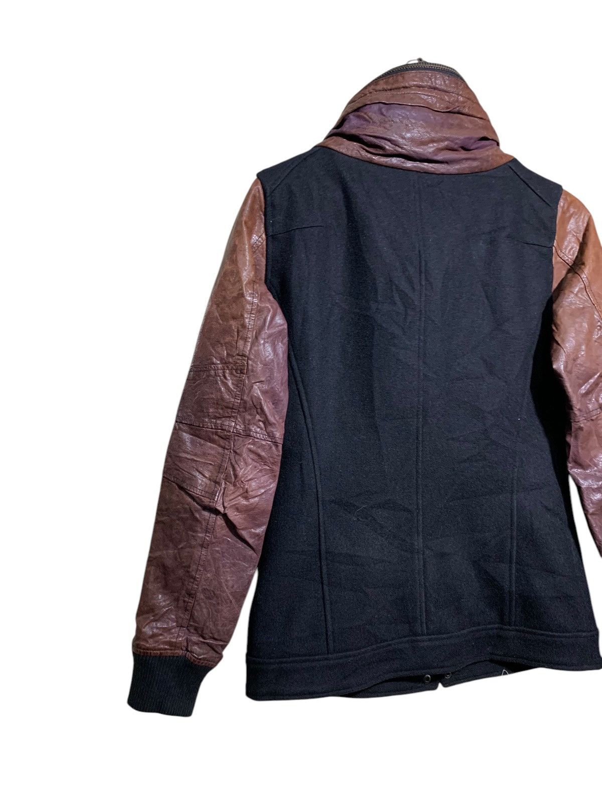 Tornado Mart 🔥TORNADO MART JAPAN WOOL/LEATHER JACKETS DETACHED HOODIE Size US M / EU 48-50 / 2 - 6 Thumbnail