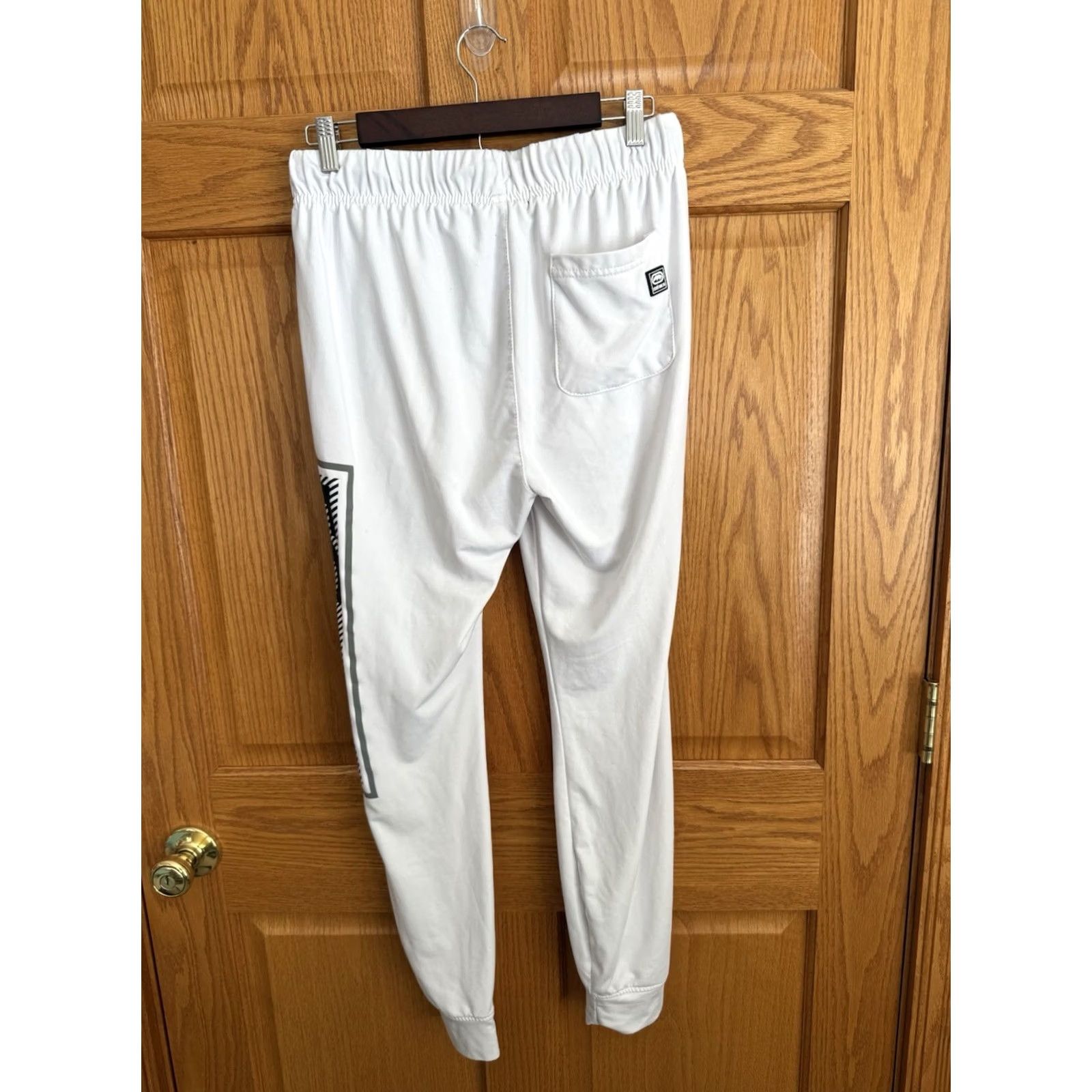 Ecko Unltd. Ecko Unltd Pants Mens Small White Logo Jogger Hip Hop Street Wear Club Jog Gym Size US 29 - 4 Thumbnail