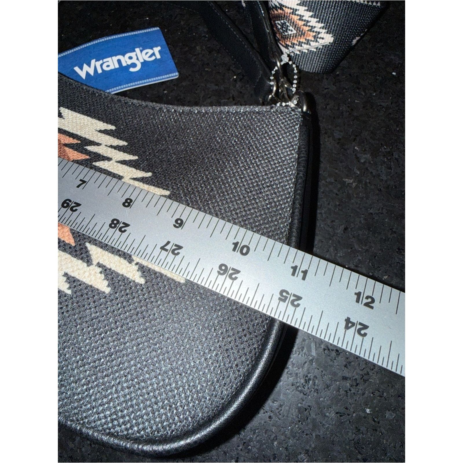 Wrangler WRANGLER Black Aztec CANVAS shoulder Bag Embroidered Strap Size ONE SIZE - 10 Thumbnail