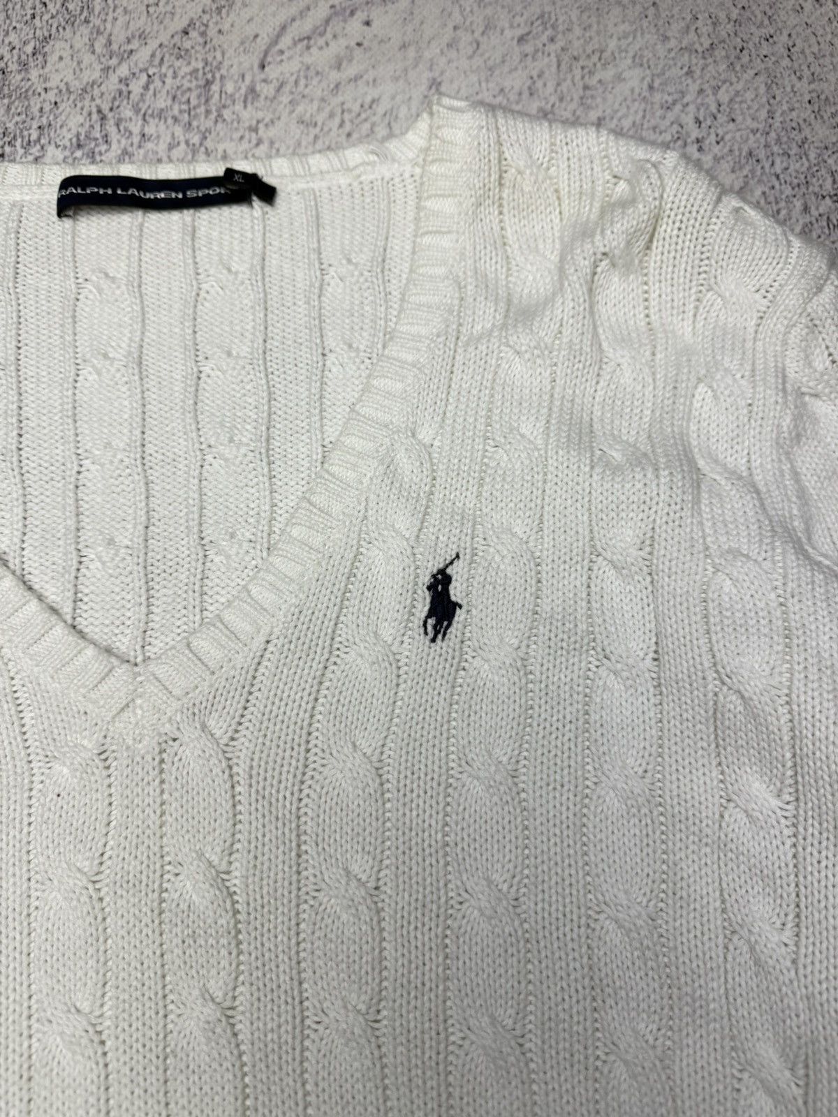 Polo Ralph Lauren Vintage Polo Ralph Lauren Sweater Cable Knit white Women's Size XL / US 12-14 / IT 48-50 - 6 Thumbnail