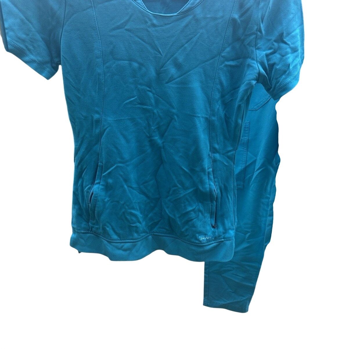 Other Jaanuu Women's Teal Blue Scrub Set Top XS Bottoms XXS Size XS / US 0-2 / IT 36-38 - 4 Thumbnail