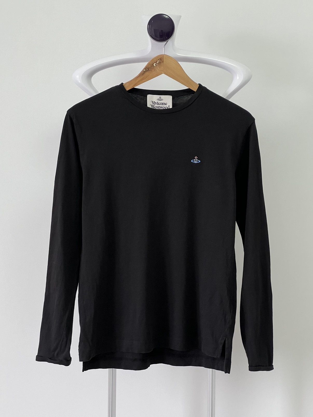 Vivienne Westwood Mens Vivienne Westwood Longsleeve T-shirt basic logo luxury Size US M / EU 48-50 / 2 - 1 Thumbnail