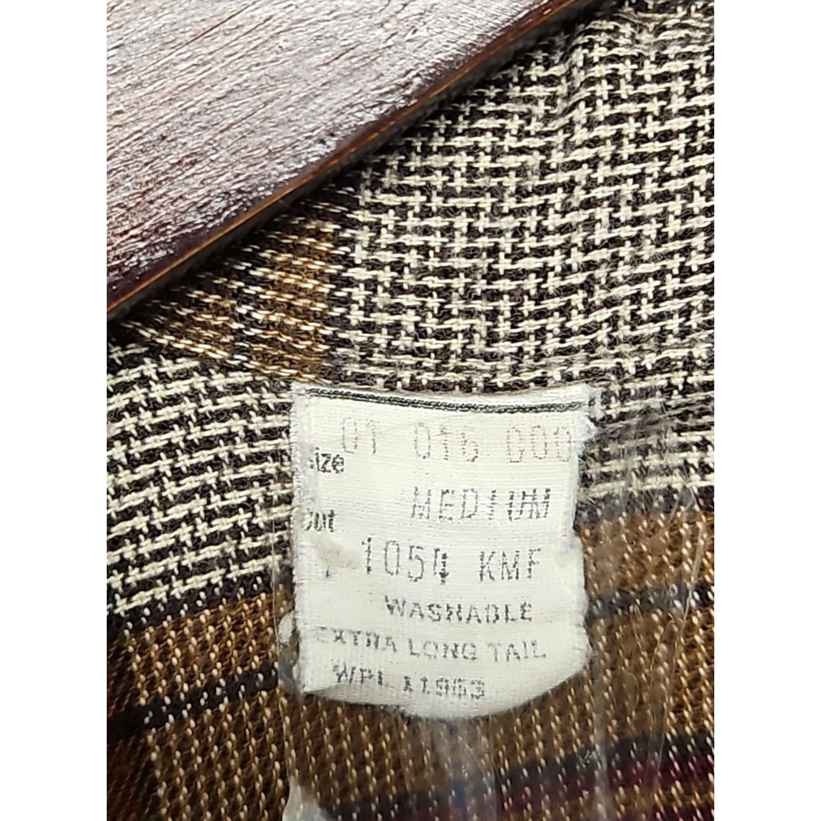 Armani Karman Y2K Western Shirt Men’s Medium Long Sleeve Plaid Snap Front Cotton Multicolor Size US M / EU 48-50 / 2 - 5 Thumbnail