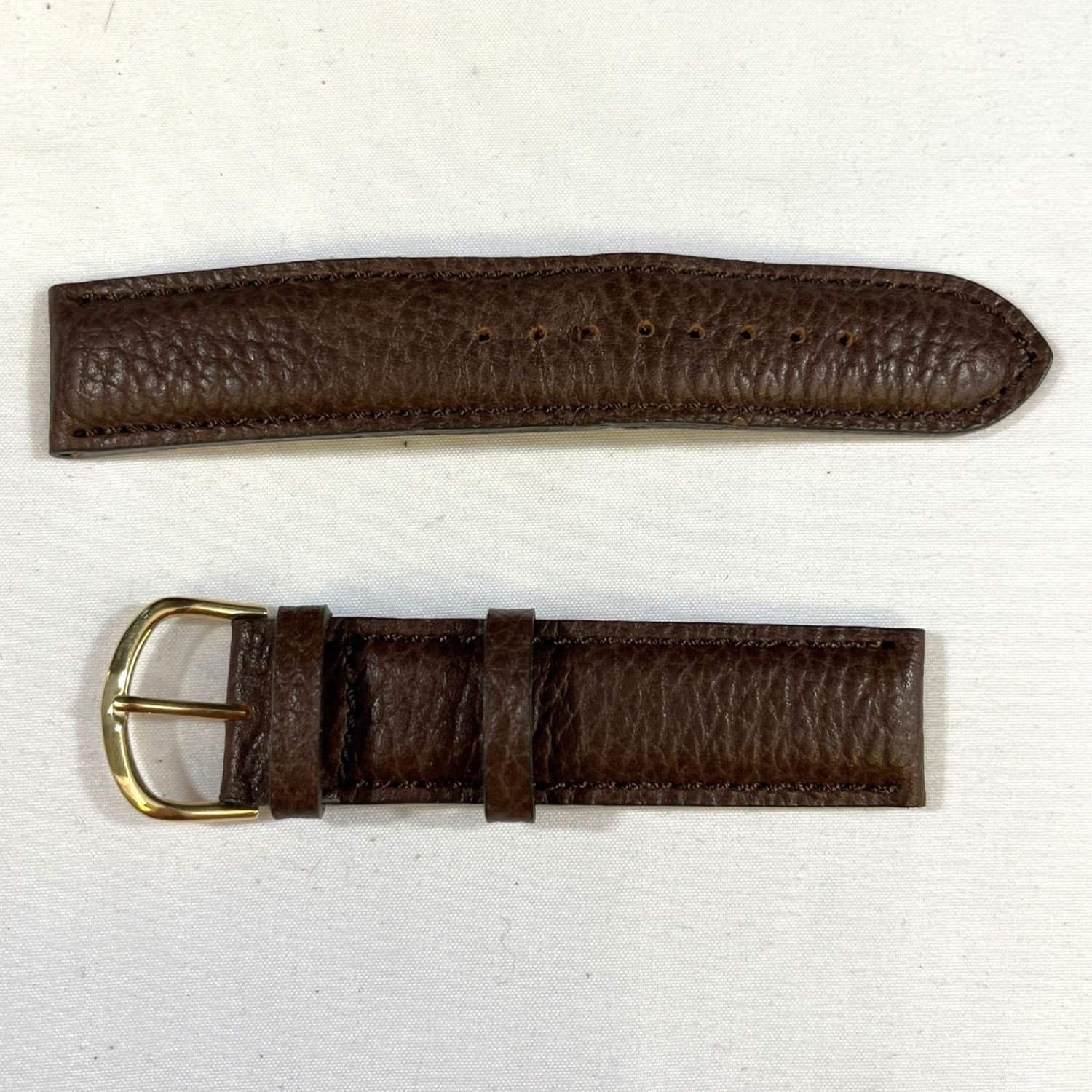 Other Vintage Men's Brown Genuine Leather Watchband SKU 6440 Size ONE SIZE - 4 Thumbnail