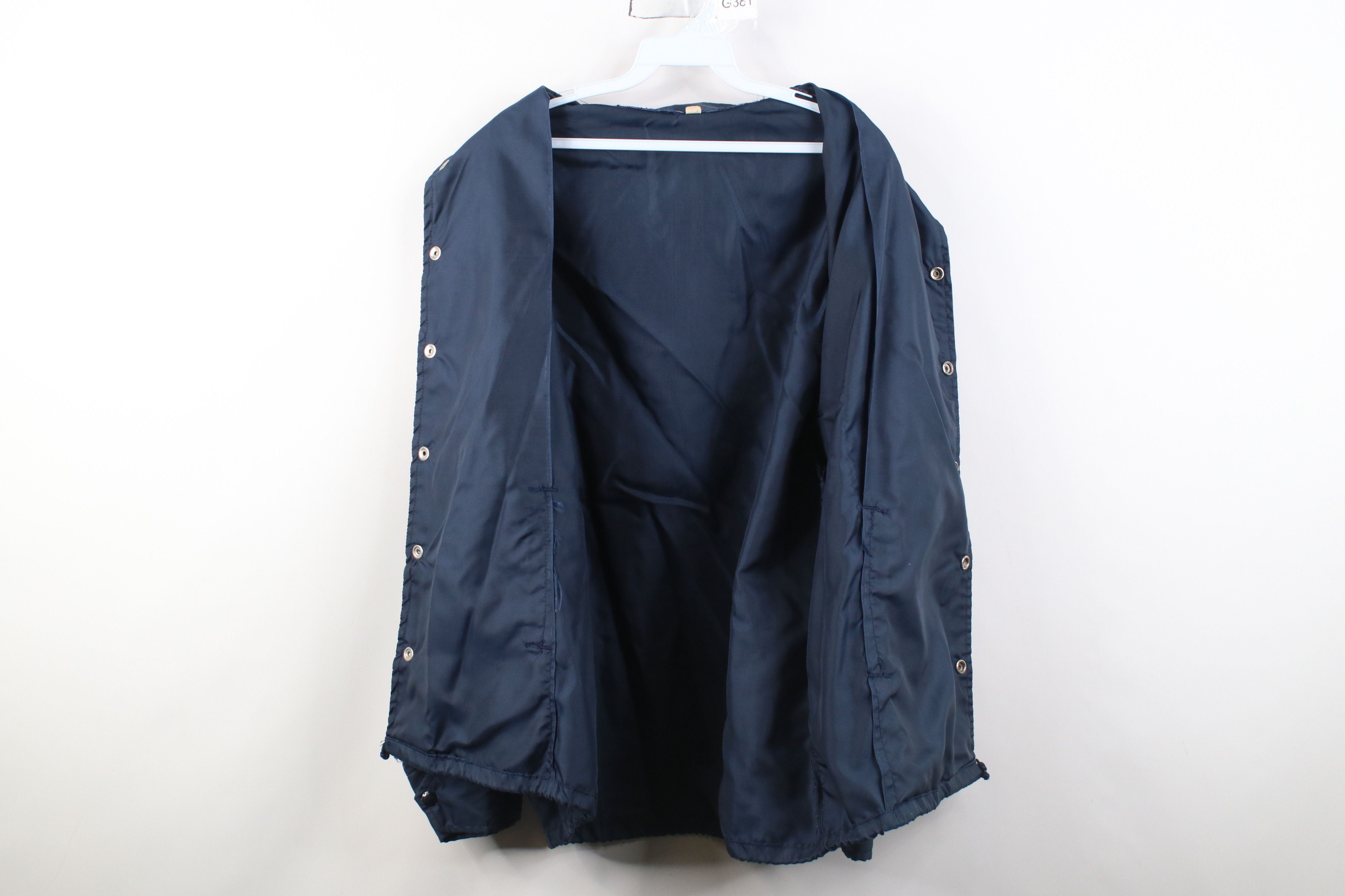 Vintage Vintage 70s Streetwear Windbreaker Jacket Navy Blue USA Size US L / EU 52-54 / 3 - 10 Thumbnail