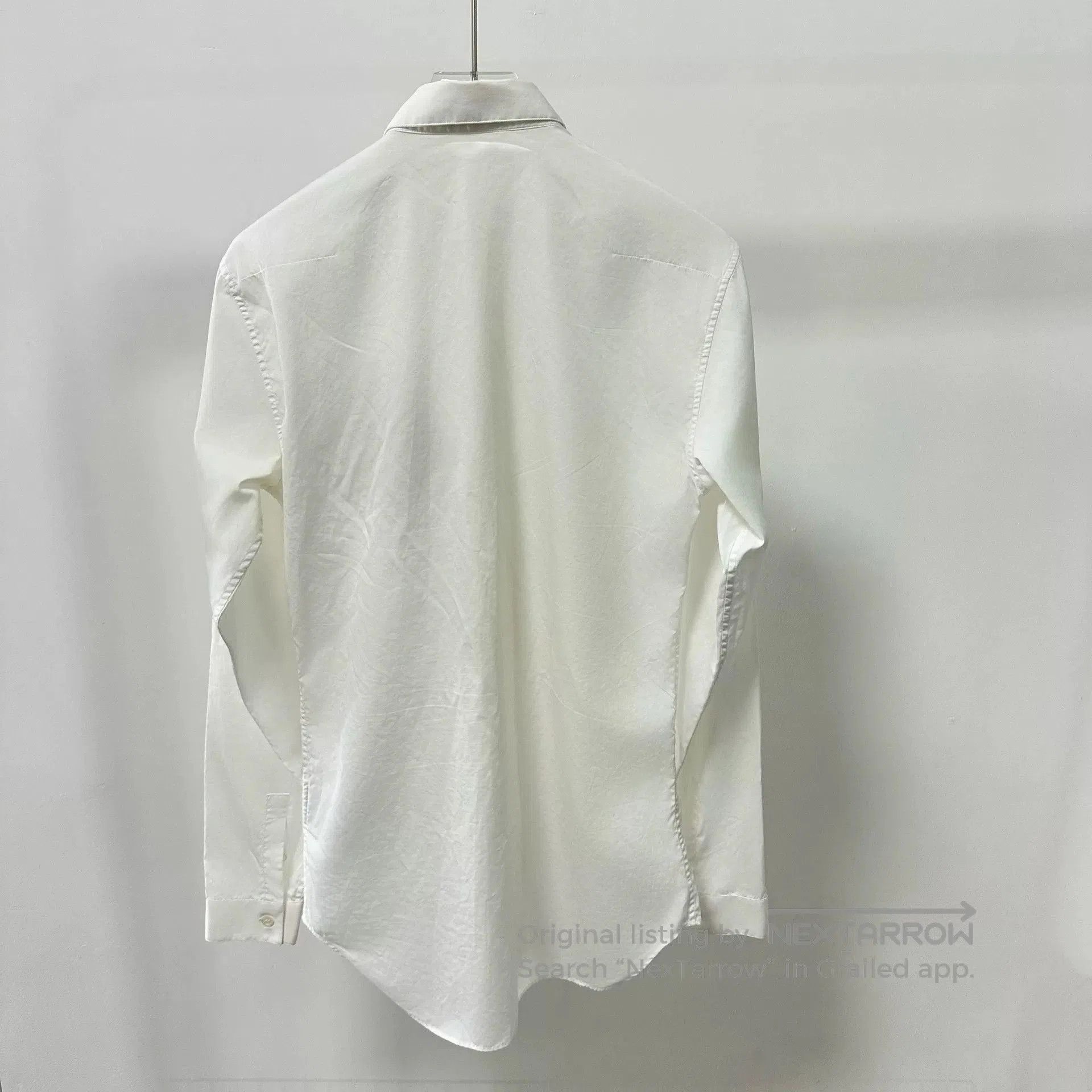 Dior Dior White Camellia Embroidery Shirt. Size M / US 6-8 / IT 42-44 - 4 Thumbnail