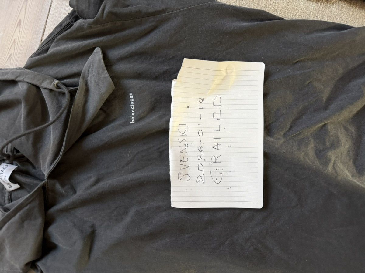 Balenciaga Balenciaga Hoodie washed grey Size US S / EU 44-46 / 1 - 4 Thumbnail