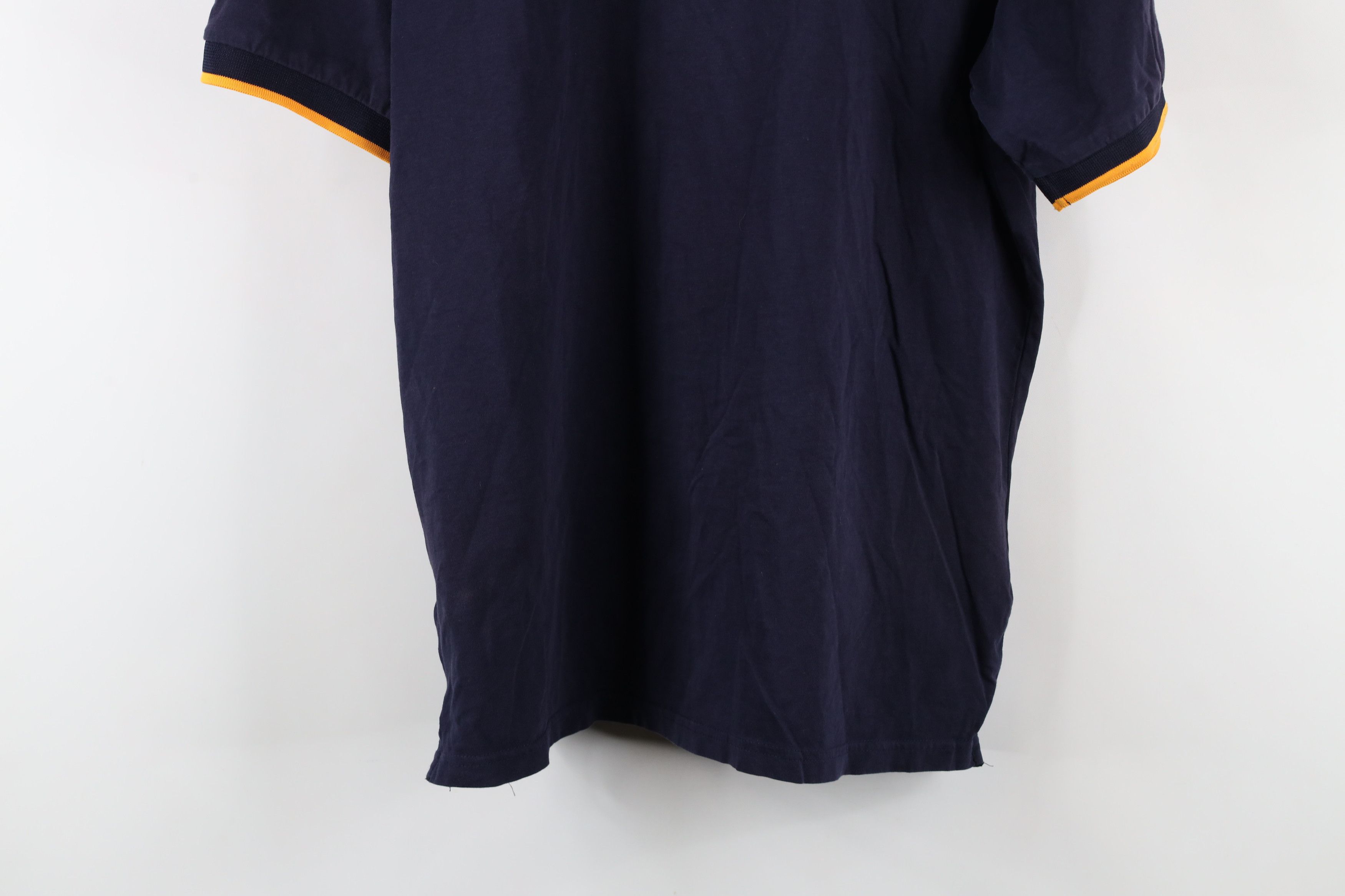 Versace × Vintage V 1969 Italia Versace Half Zip Collared Polo Shirt Blue Size US L / EU 52-54 / 3 - 14 Thumbnail