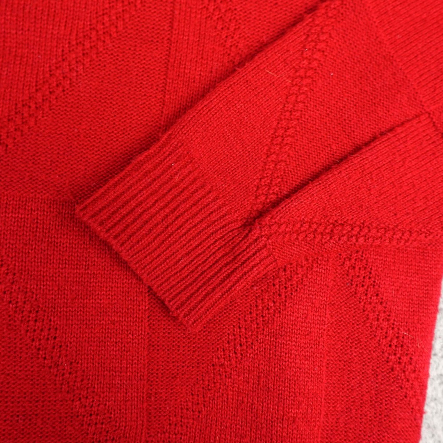 Vintage VINTAGE Pine State Mens Sweater XL Red Geometric Knit Crewneck Made In USA 90s Size US XL / EU 56 / 4 - 6 Thumbnail