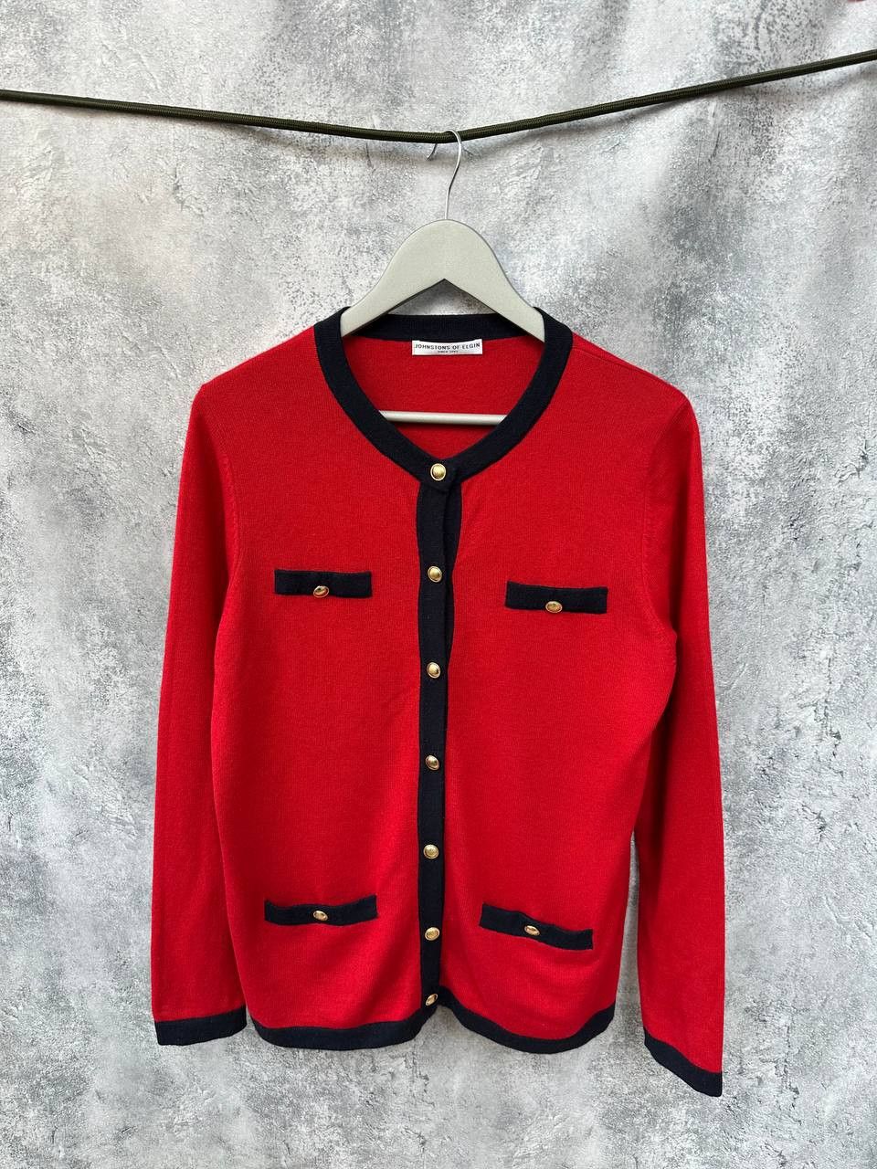 Johnstons Of Elgin Johnstons of Elgin Cashmere/Silk Cardigan Luxury Long Sleeve Size L / US 10 / IT 46 - 1 Thumbnail