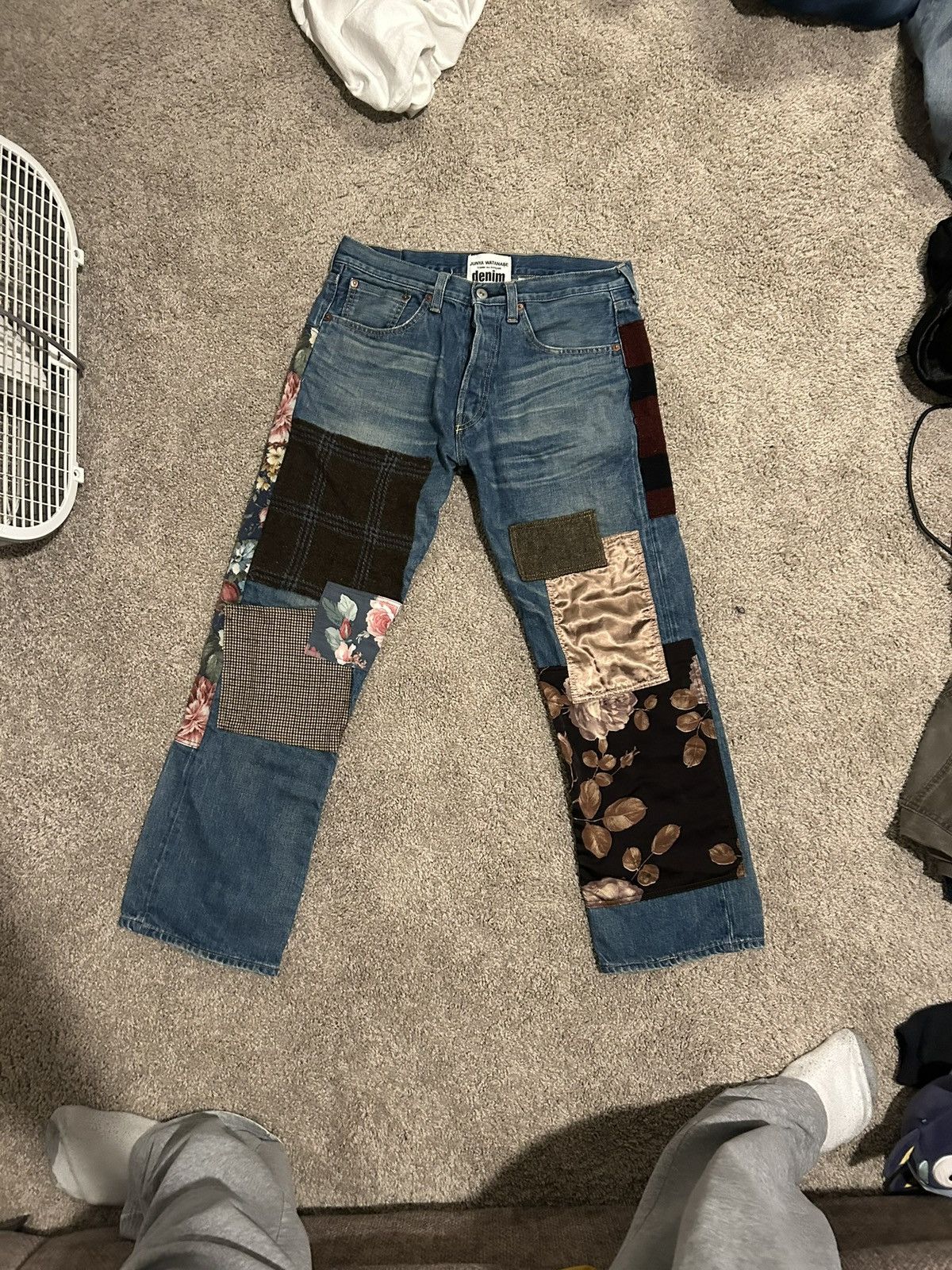 Junya Watanabe Junya Watanabe CDG Denim Patchwork Jeans Size US 34 / EU 50 - 4 Thumbnail