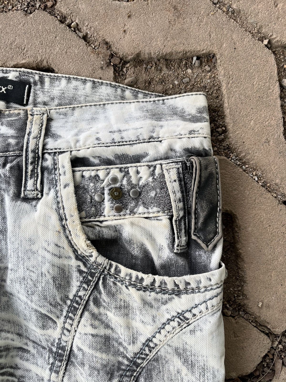 If Six Was Nine × Japanese Brand × Vintage Vintage Washed Studded Hysteric Inspired Denim Size US 31 - 6 Thumbnail