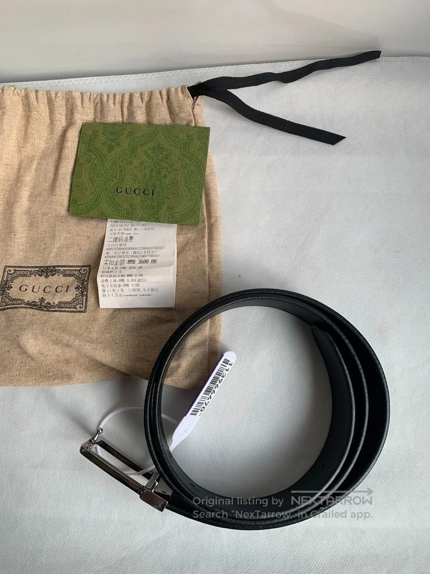Gucci Gucci Men's Classic Monogram Belt. Size ONE SIZE - 1 Thumbnail