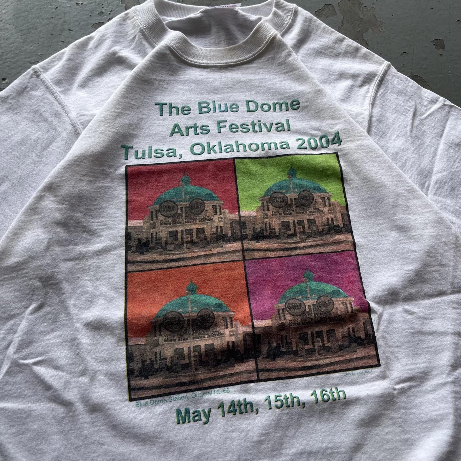 Andy Warhol × Vintage Vintage Y2K The Blue Dome Tulsa Oklahoma Andy Warhol Shirt Size US S / EU 44-46 / 1 - 2 Thumbnail