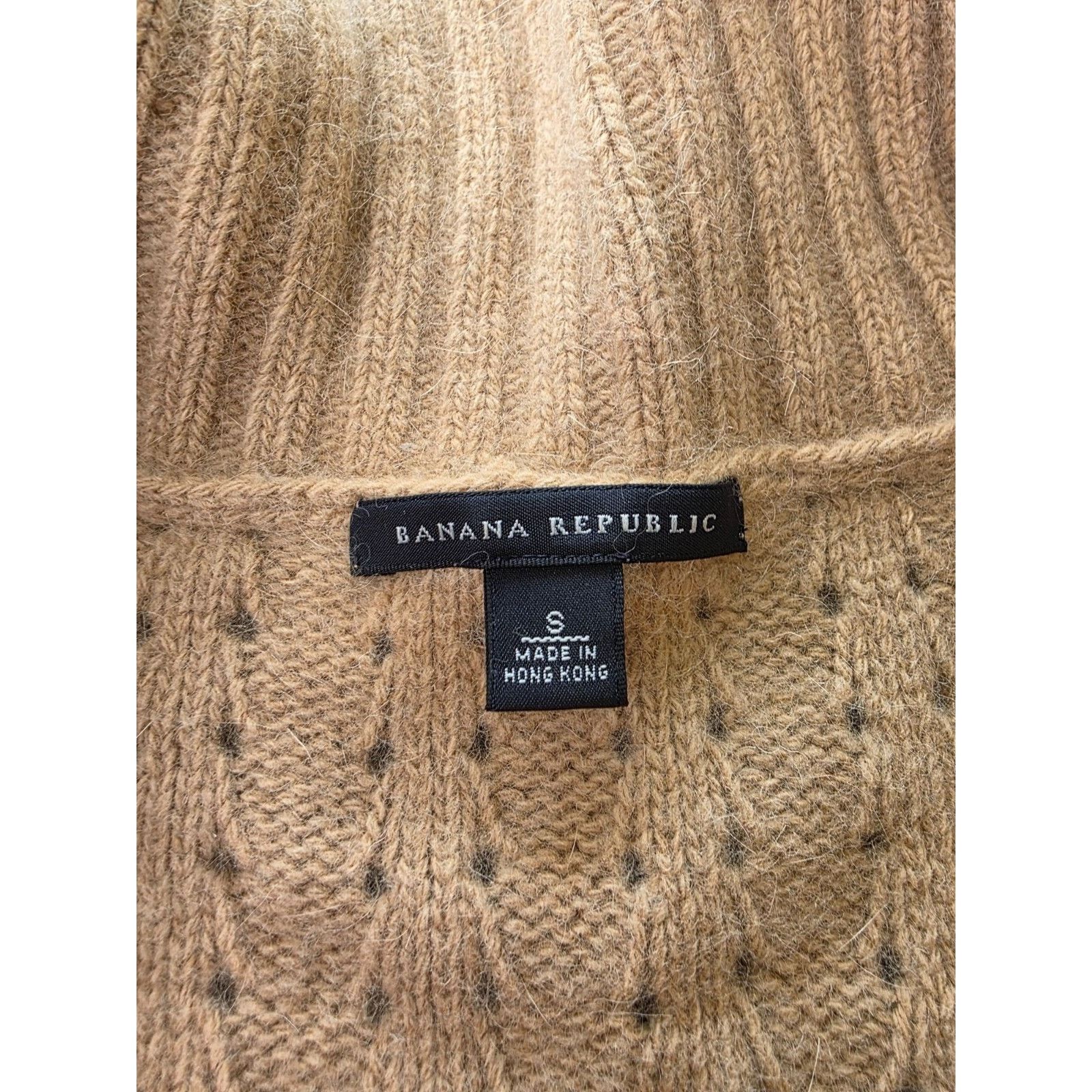 Banana Republic Banana Republic Beige Angora Rabbit Lamb wool Sweater Women Size S / US 4 / IT 40 - 4 Thumbnail