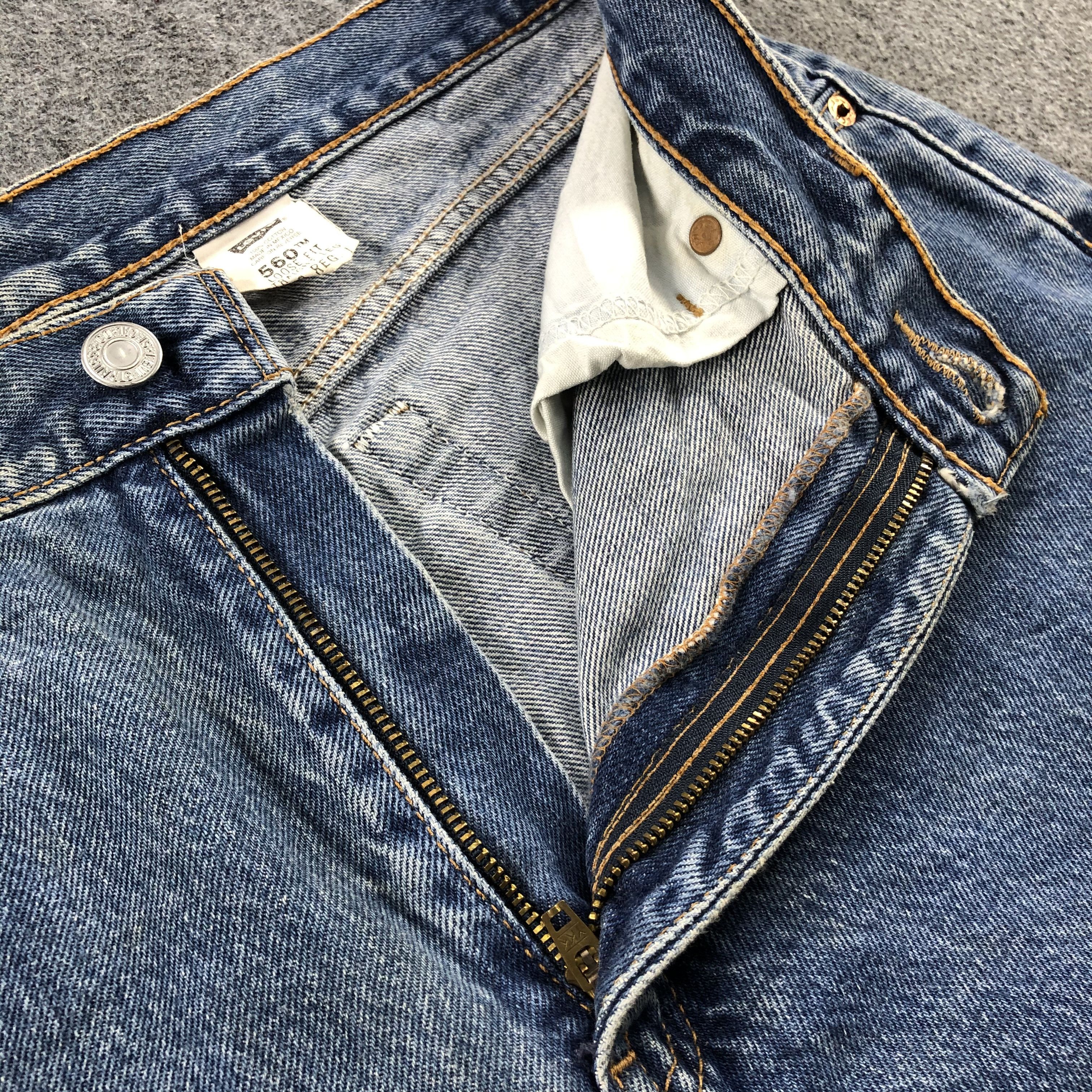 Levi's 90s Vintage Blue Wash Levis 560 Jeans-J2160 Size US 31 - 10 Thumbnail