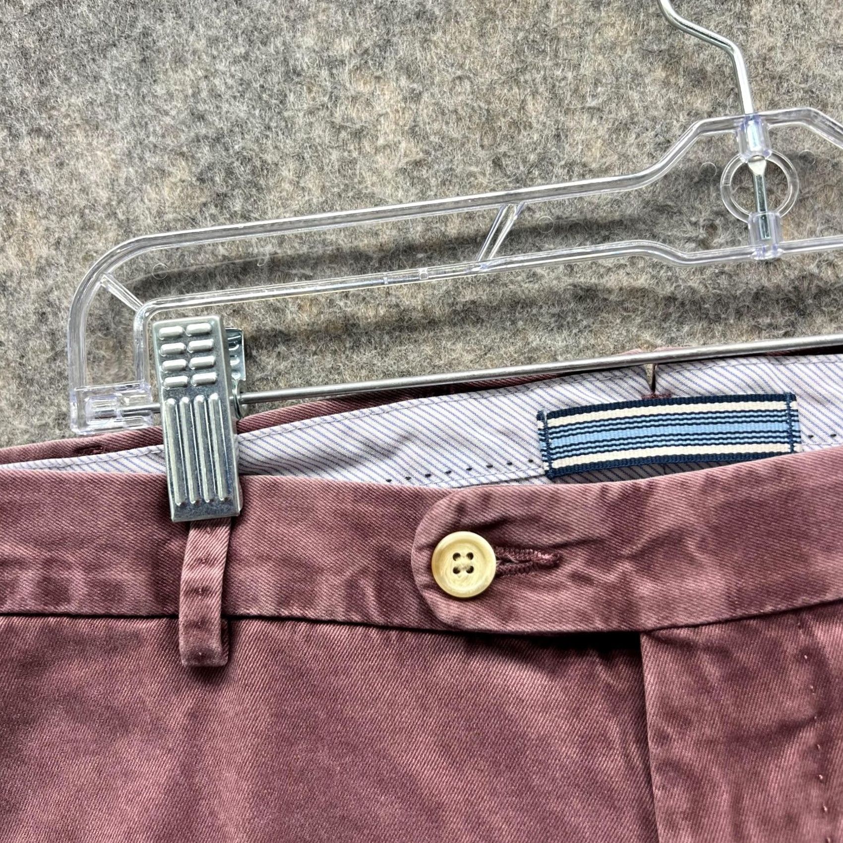Peter Millar Peter Millar Pants Men 33 Chino Flat Front Red Wine Regular Straight Size US 33 - 5 Thumbnail