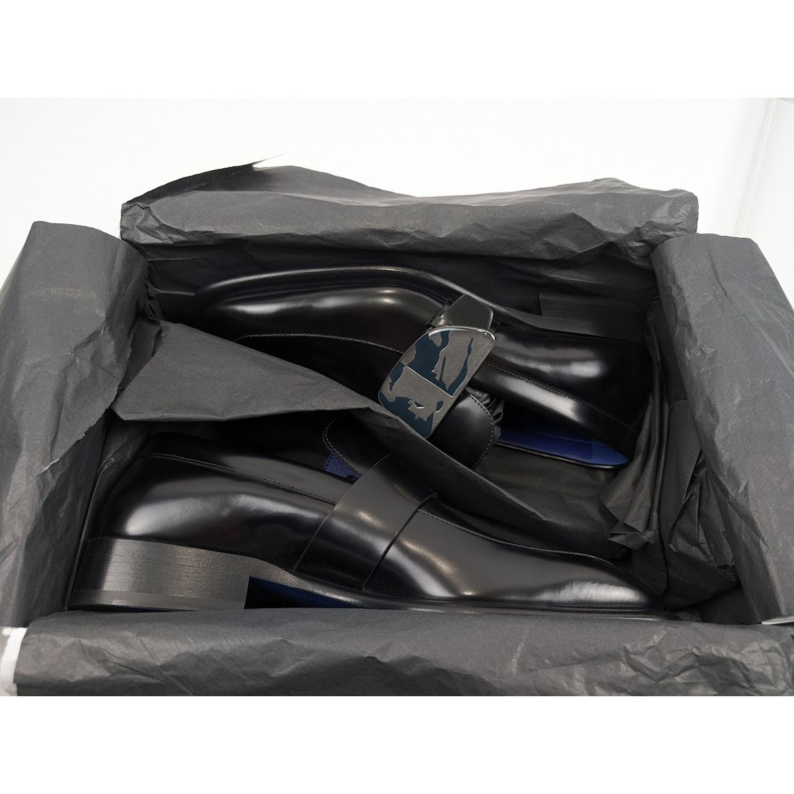 Burberry o1rshd1 Leather Loafers Shoes in Black Size US 12.5 / EU 45-46 - 21 Thumbnail