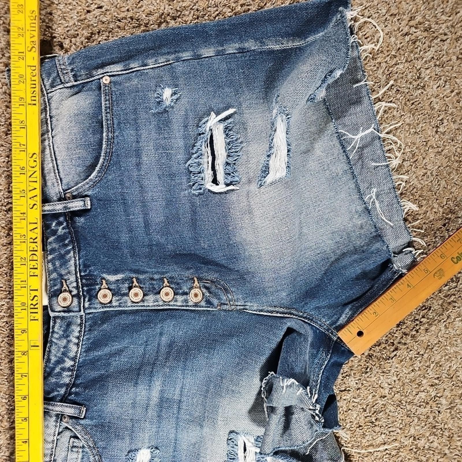 Kancan USA KanCan Los Angeles Destroyed Cutoff Jean Shorts 3XL Size 42" / US 20 - 7 Thumbnail