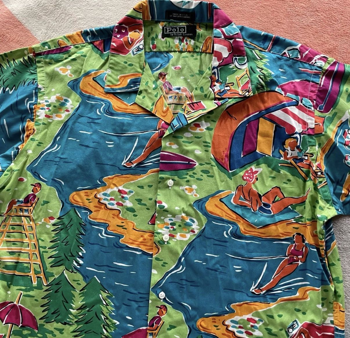 Polo Ralph Lauren Ralph Lauren Polo Hawaiian Short Sleeve Shirt K22 Size US M / EU 48-50 / 2 - 2 Thumbnail