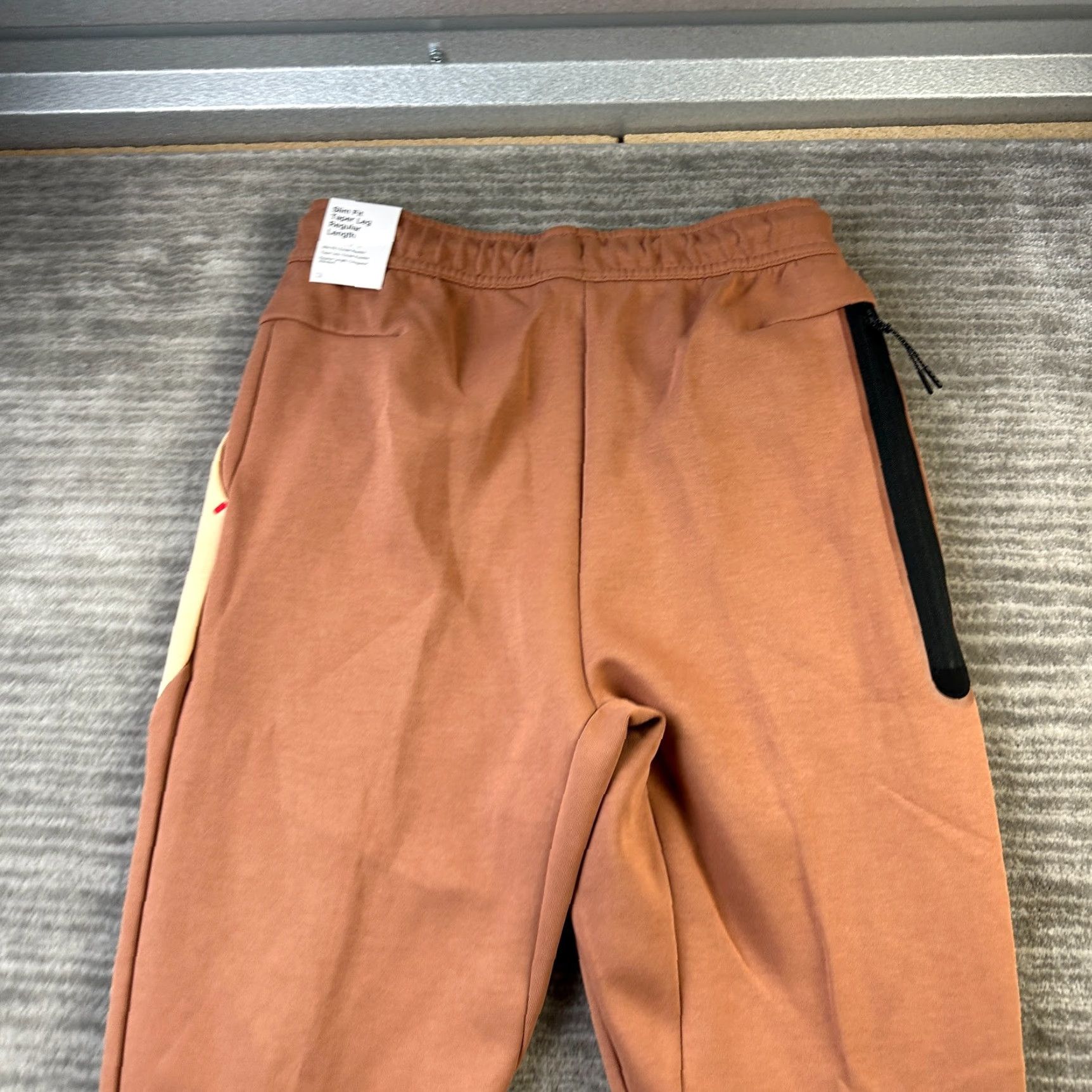 Nike Nike Tech Fleece Pants Mens Small Slim Tapered Inseam 27in Brown Cotton Blend Jogger Activewear Casual Size US 29 - 4 Thumbnail