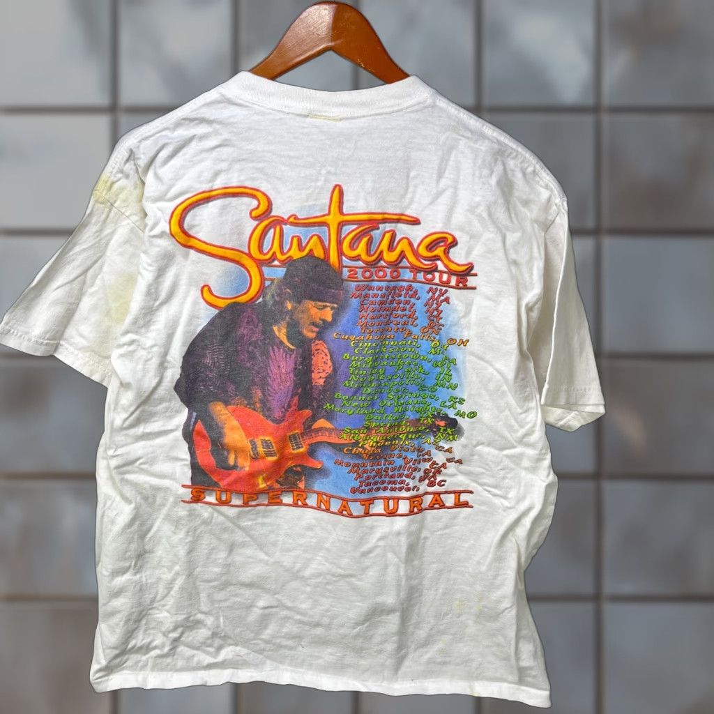 Vintage VINTAGE Santana Supernatural Tour T Shirt XL Size US XL / EU 56 / 4 - 1 Thumbnail