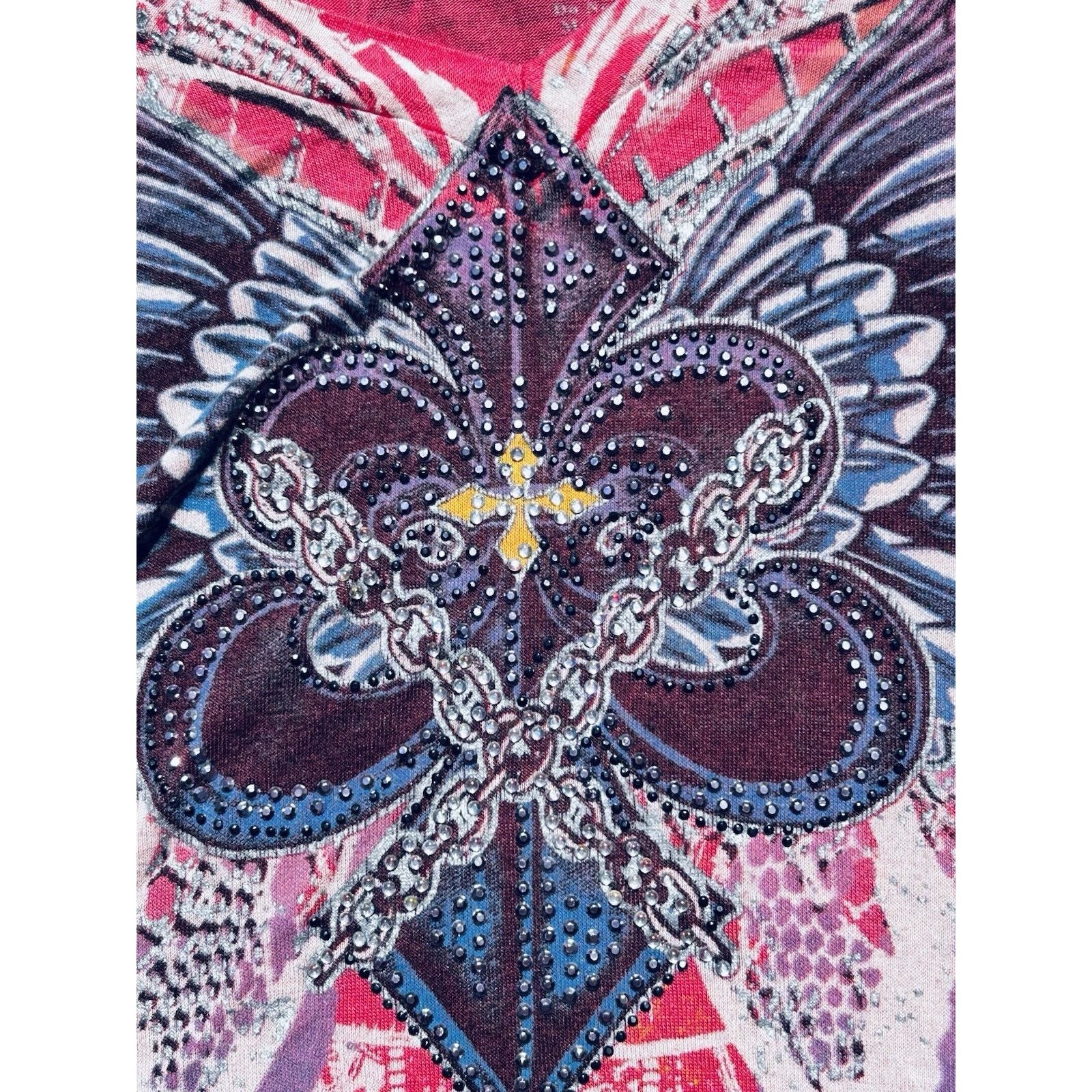 Other xzavier tshirt Wmn Junior Xl Pink Orange Wing Embellish USA Size XL / US 12-14 / IT 48-50 - 5 Thumbnail