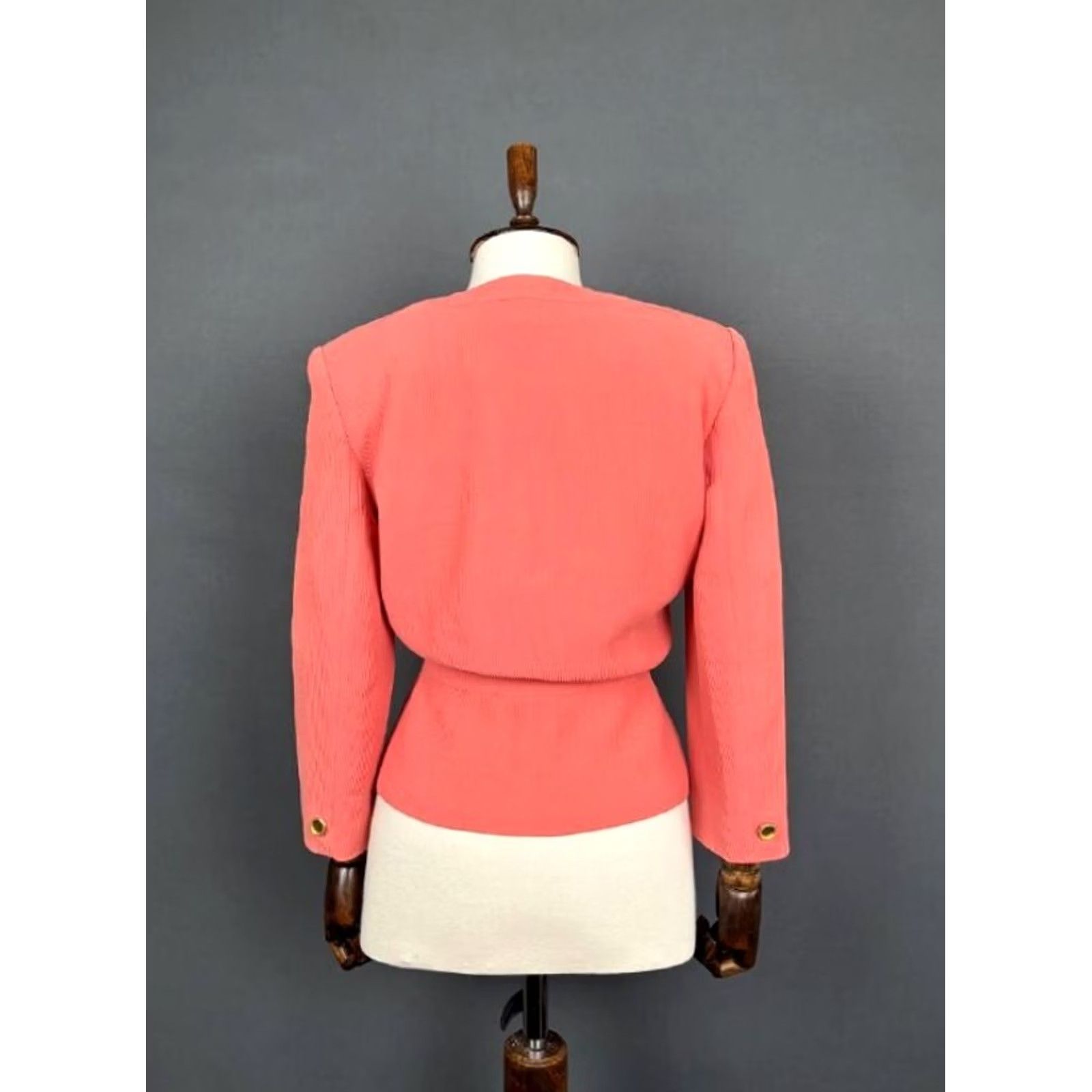 Valentino Valentino Cardigan Sweater Pink Merino Long Sleeve Button Up Womens Size One Size Size ONE SIZE - 2 Thumbnail