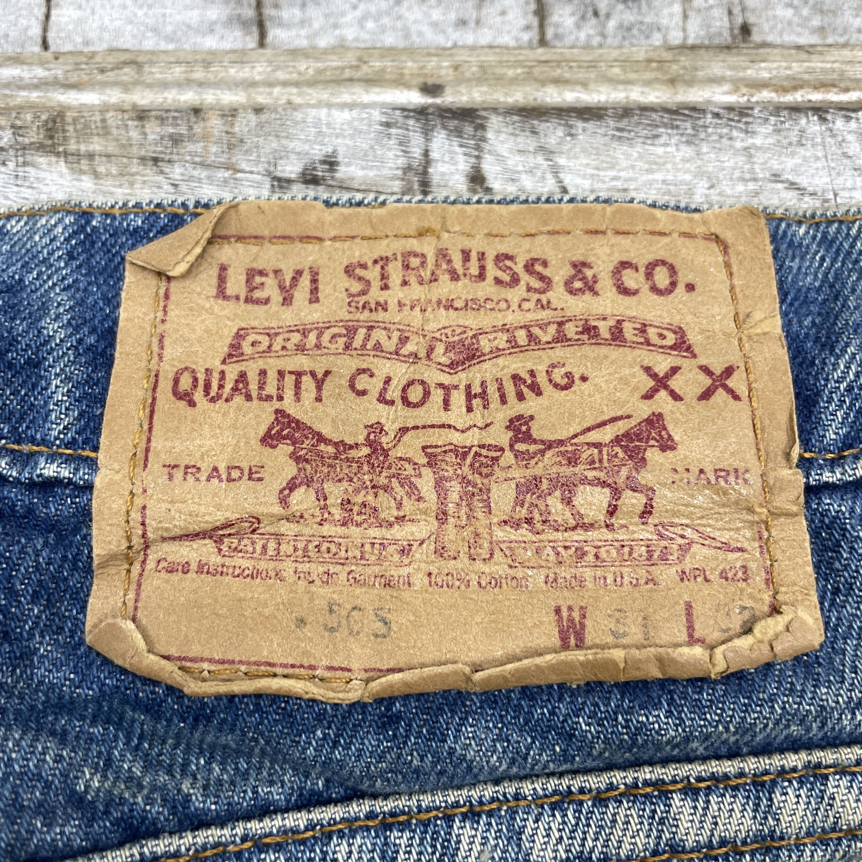 Levi's Vintage Levi's 505 Faded Blue Jeans -WC321 Size US 32 / EU 48 - 9 Thumbnail