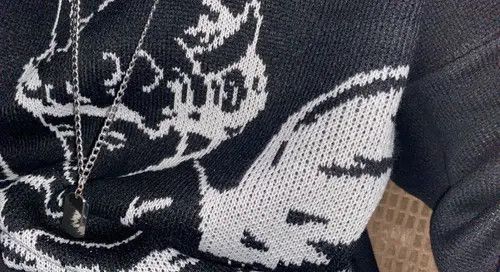 Aran Isles Knitwear Black cherub cupid style knit sweater Size US XXL / EU 58 / 5 - 3 Thumbnail