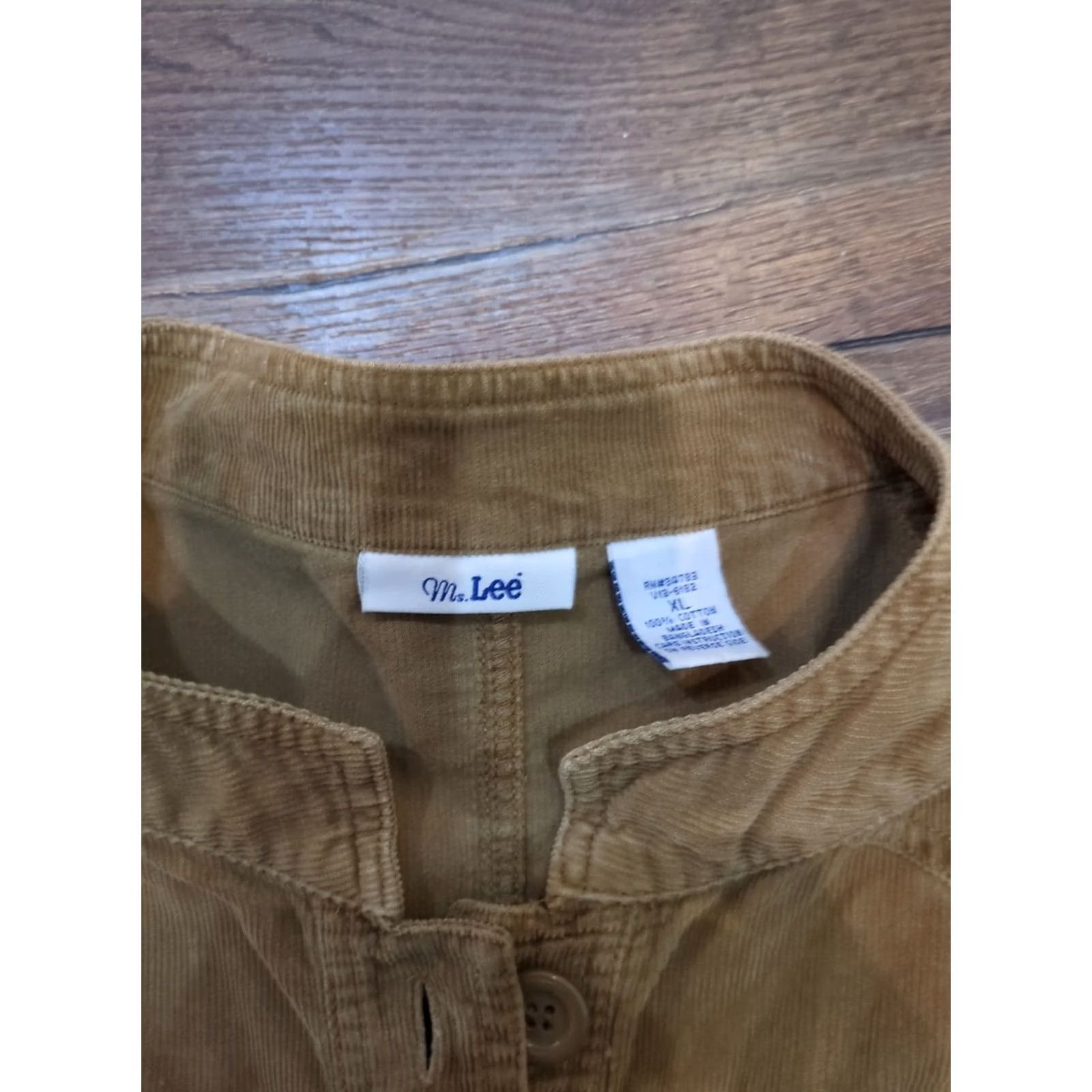 Lee Ms. Lee Corduroy Jacket Blazer Coat Women's XL Brown Long Sleeve Pockets Button Casual All Seasons Regular Jacket Size XL / US 12-14 / IT 48-50 - 3 Thumbnail