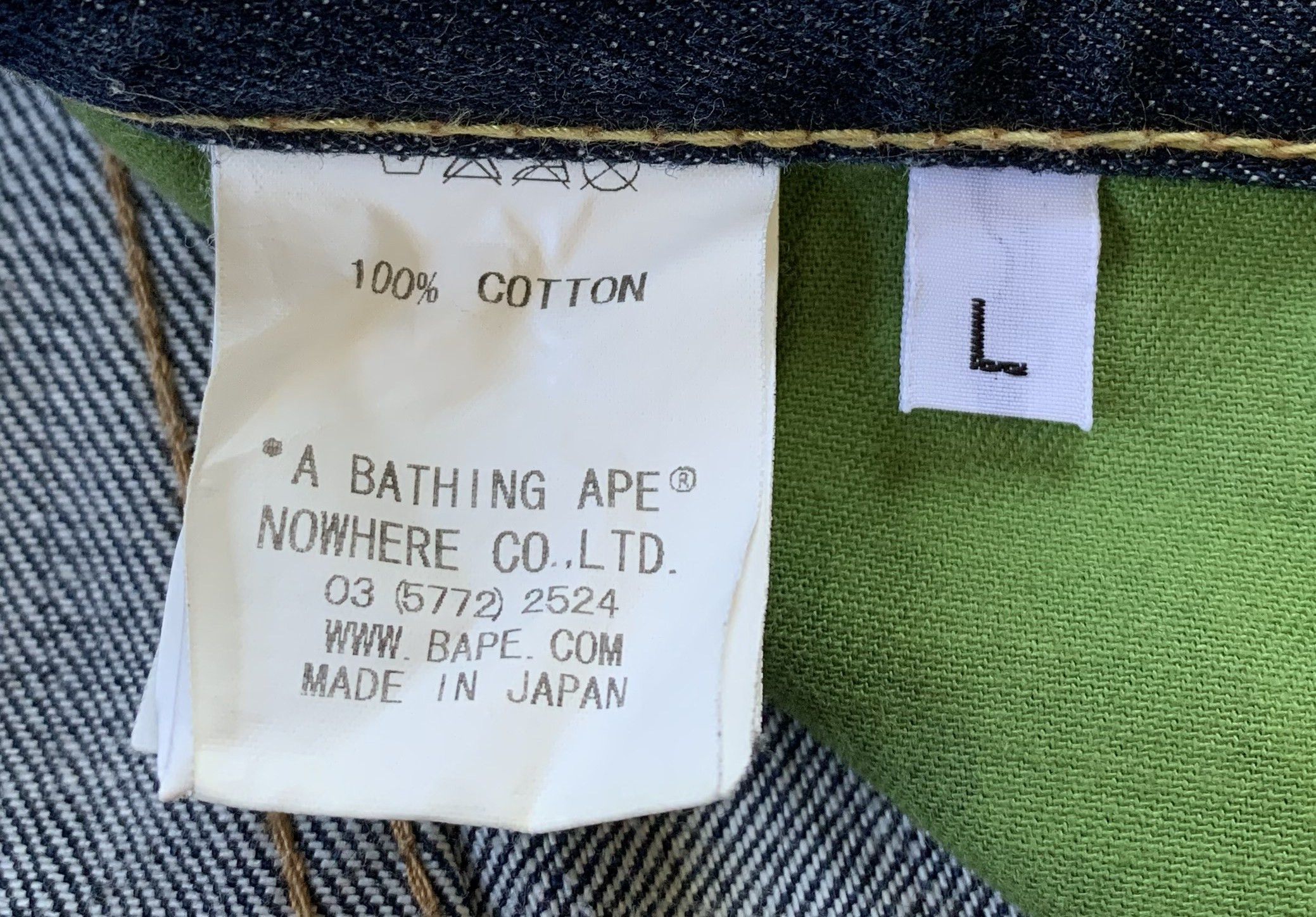 Bape Bapesta Flame Denim Size US 34 / EU 50 - 8 Thumbnail