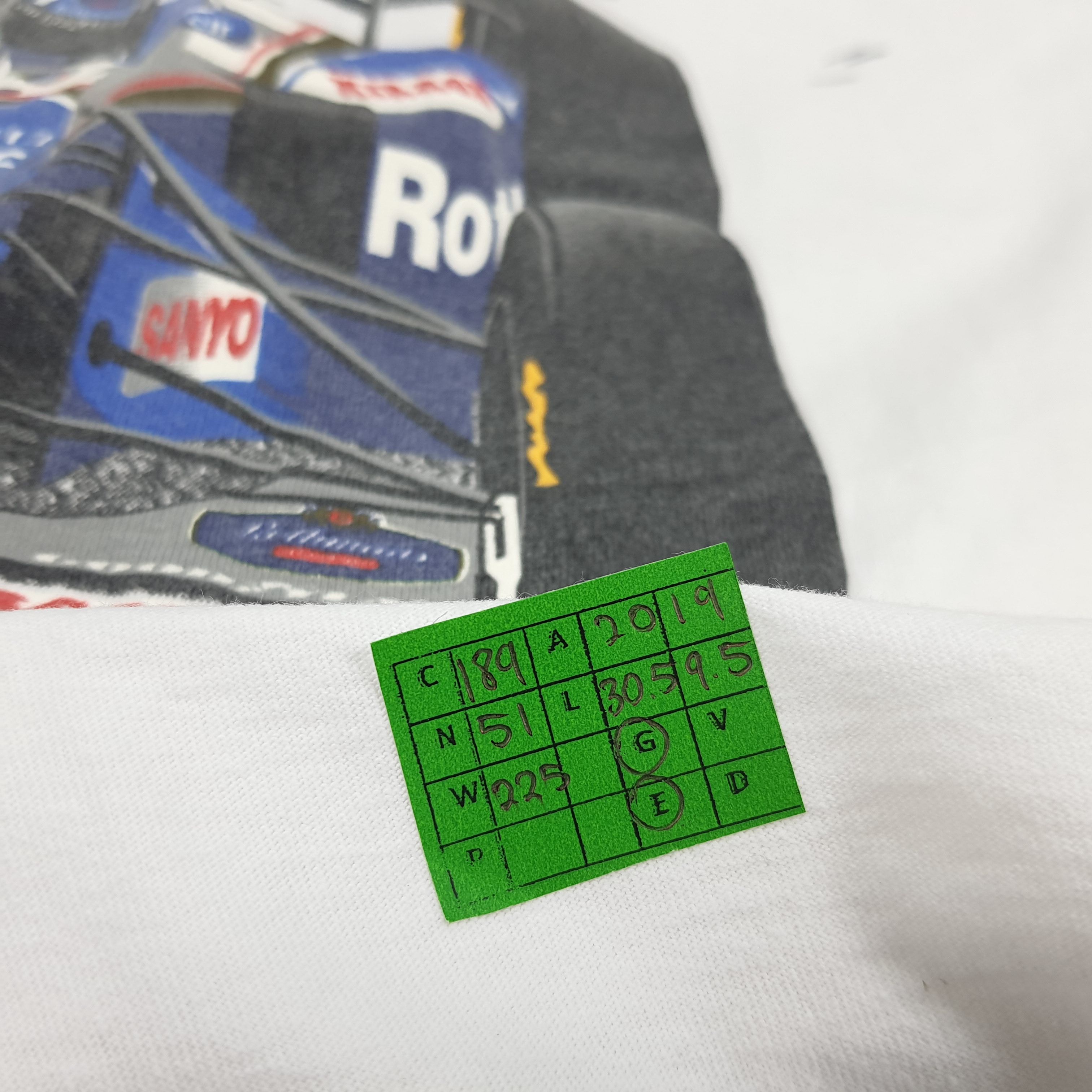 Vintage Vintage Rothman William Renault F1 Motorsports Racing Tshirt Size US M / EU 48-50 / 2 - 8 Thumbnail