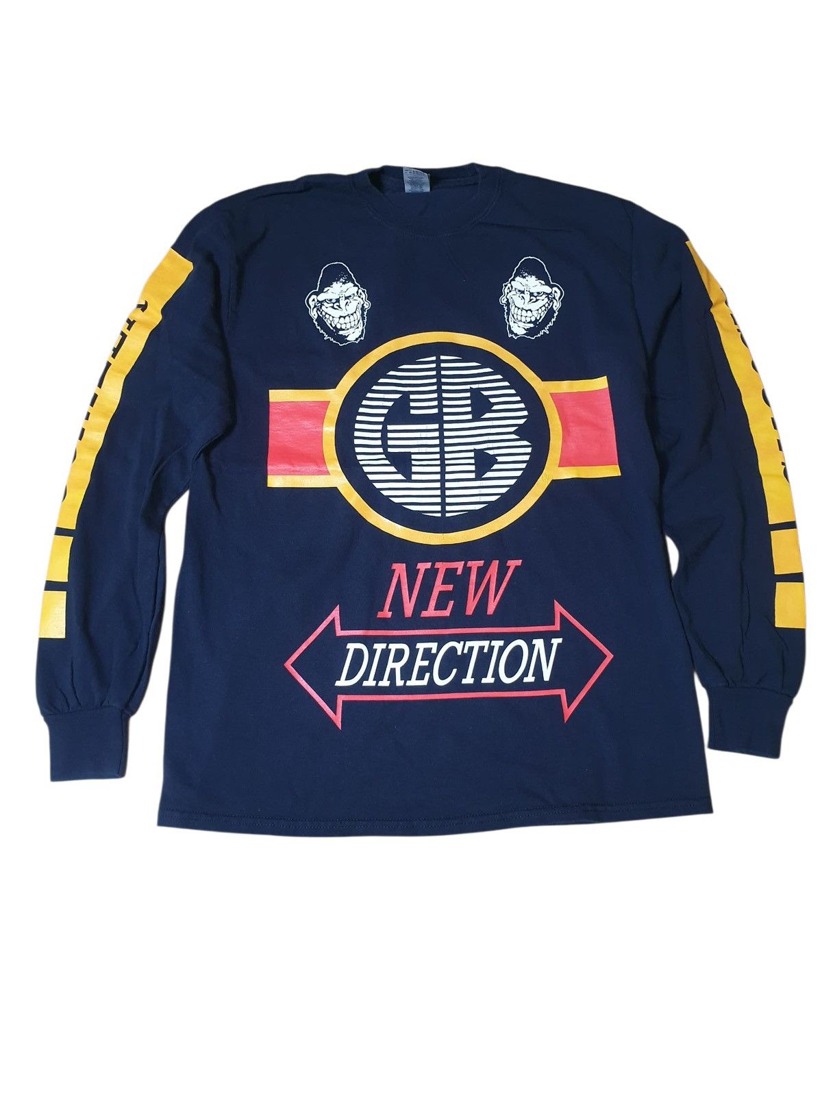 Band Tees Gorilla Biscuits "New Direction" BMX Style Long-Sleeve Size US M / EU 48-50 / 2 - 1 Thumbnail
