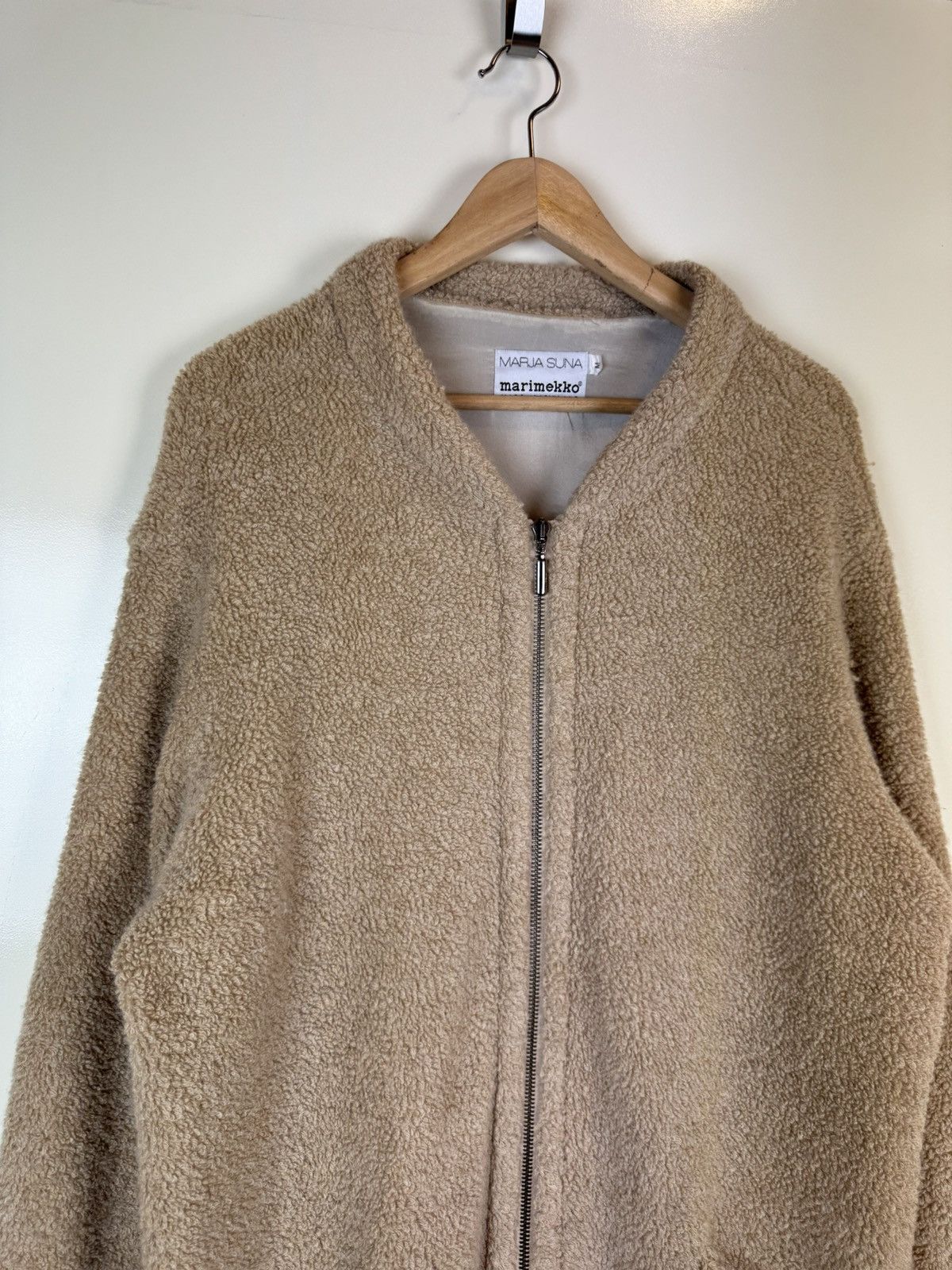 Marimekko Marimekko vintage Sherpa Teddy wool coat zip jacket M over Size M / US 6-8 / IT 42-44 - 4 Thumbnail