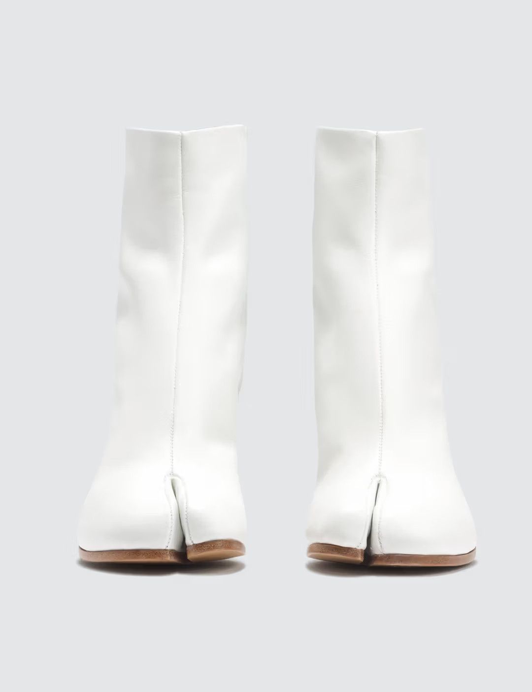Maison Margiela o1mle0426 Tabi Calfskin Boots in White Size US 9 / IT 39 - 2 Thumbnail