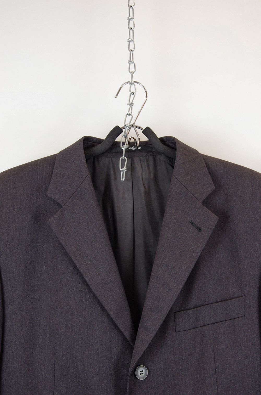 Yves Saint Laurent YSL pour Homme Charcoal Wool Blazer (EU 52 / L-XL) Size 52R - 6 Thumbnail