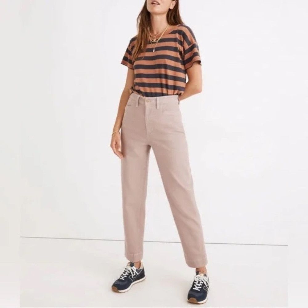 Madewell Madewell Slim Emmett Tapered Pants - Vintage Petal In Sz 25 Size 25" / US 0 / IT 36 - 1 Thumbnail