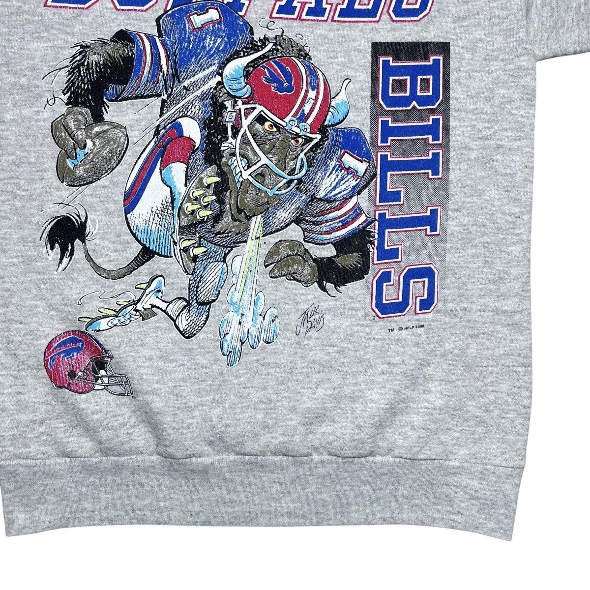NFL Vtg 1988 NFL Buffalo Bills Jack Davis Spell Out Sweatshirt Size US M / EU 48-50 / 2 - 6 Thumbnail