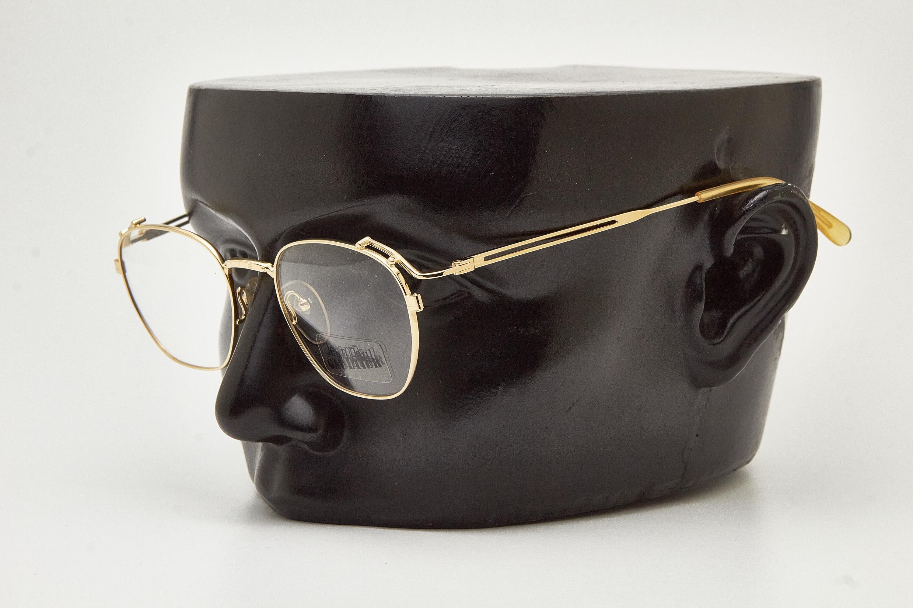 Jean Paul Gaultier Jean Paul Gaultier 55-3173 Gold Plated Oval Eyeglasses Size ONE SIZE - 17 Thumbnail