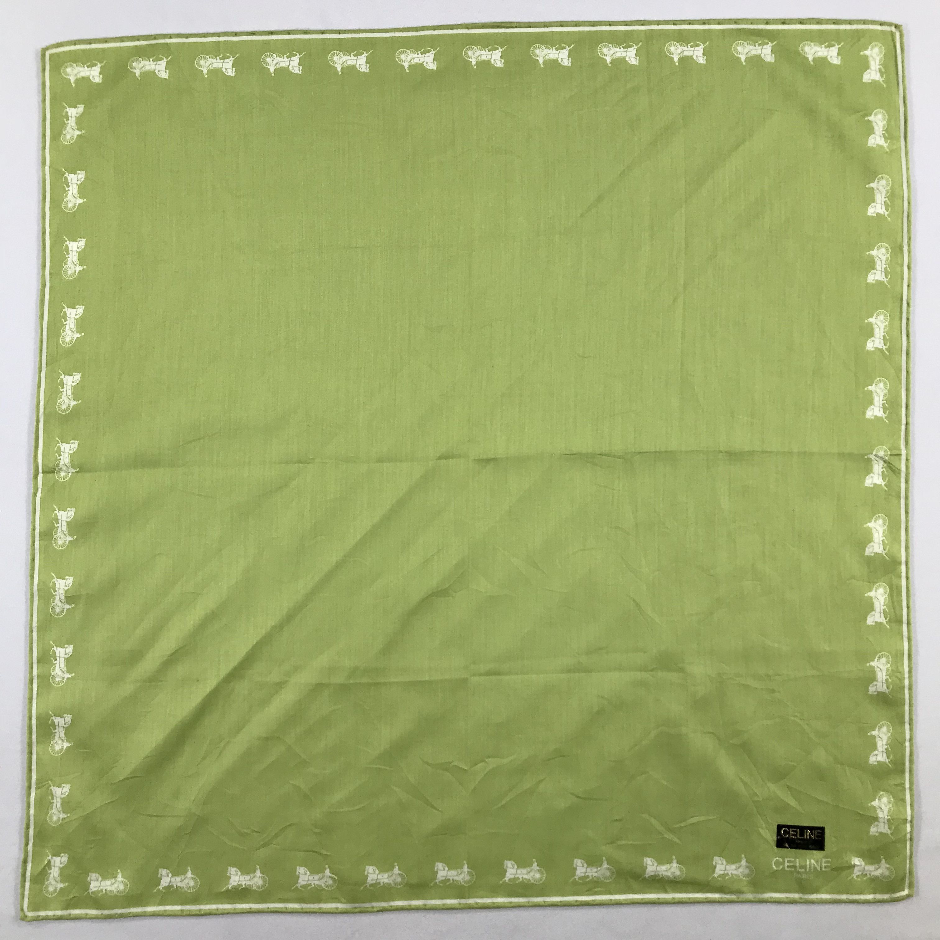 Celine × Vintage Celine Bandana / Handkerchief / Neckerchief - S2486 Size ONE SIZE - 1 Thumbnail
