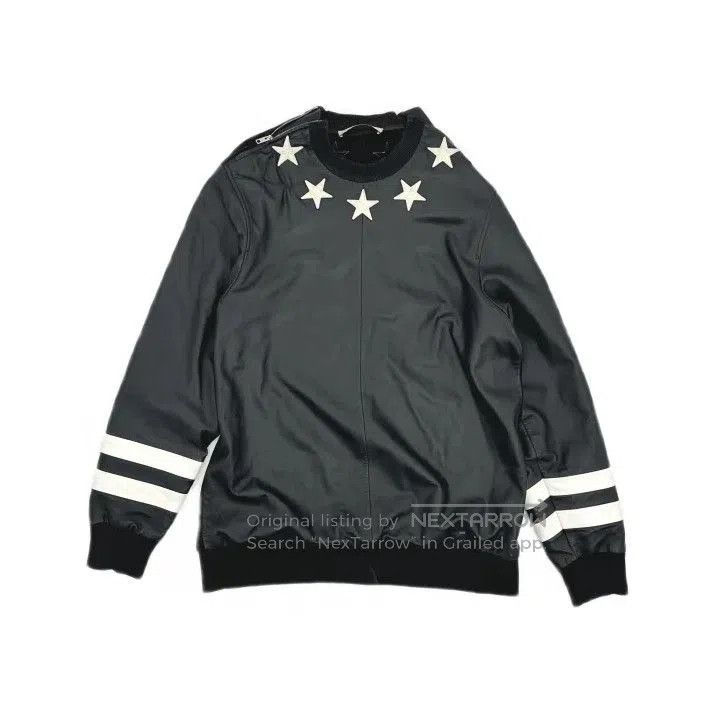 Givenchy Givenchy Star-Embellished Black Bomber Jacket. Size US M / EU 48-50 / 2 - 1 Thumbnail