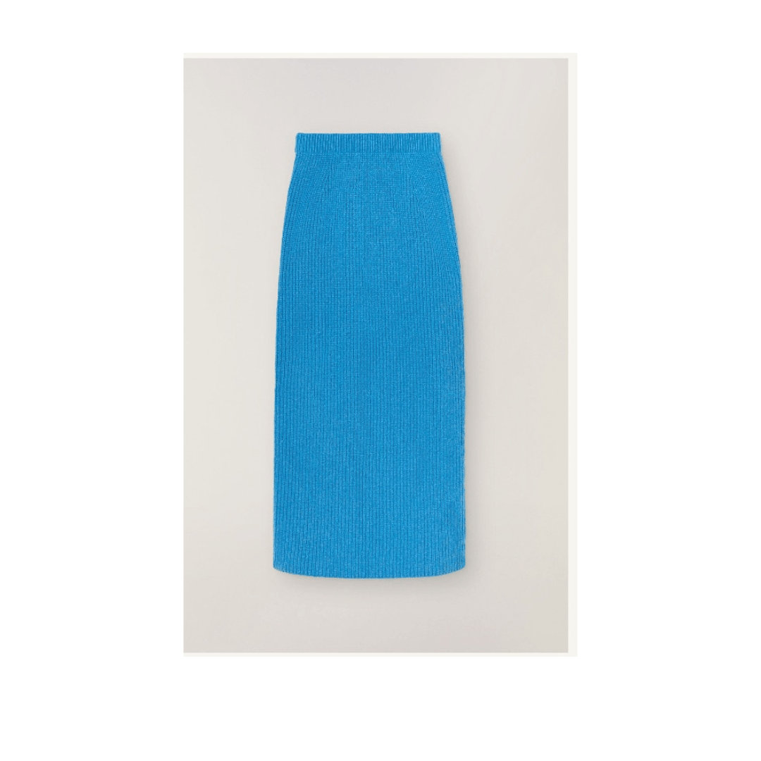 Loro Piana o1srvl11e1224 Davenport Skirt in Blue Size 26" / US 2 / IT 38 - 1 Thumbnail