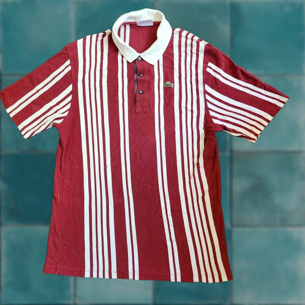 Lacoste Lacoste Polo Shirt Mens Striped Short Sleeve Collared Multicolor 6 Regular Size XS? Size US S / EU 44-46 / 1 - 1 Thumbnail